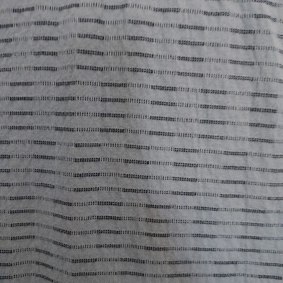 Toad & Co Blue Striped Button Down Short Sleeve Size M - Picture 9 of 11